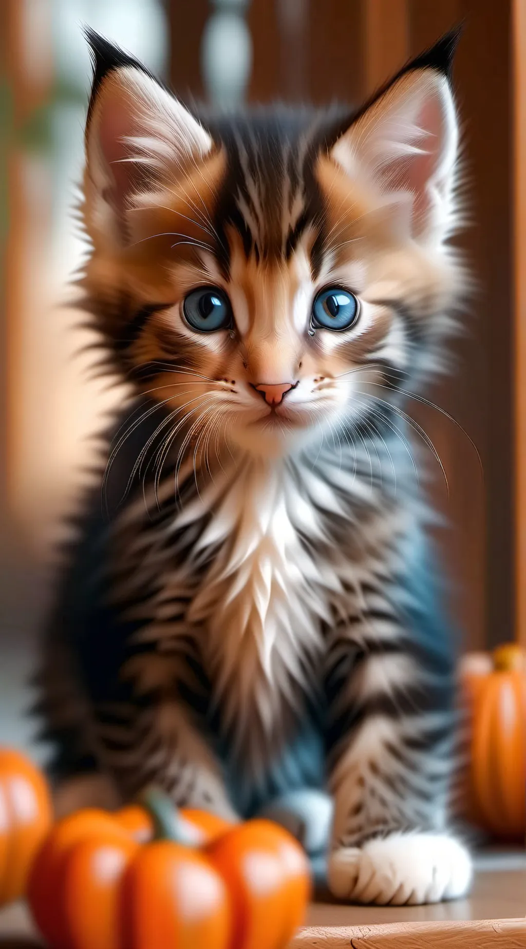 ai character: mean kitten background