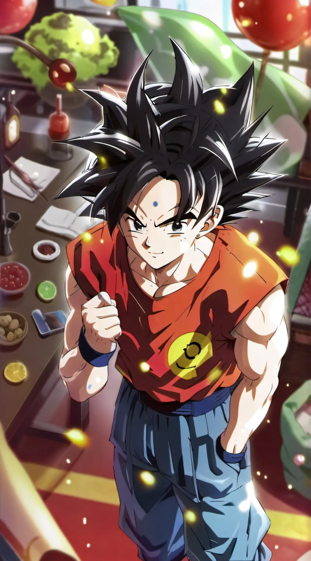 ai character: Dragon ball school background