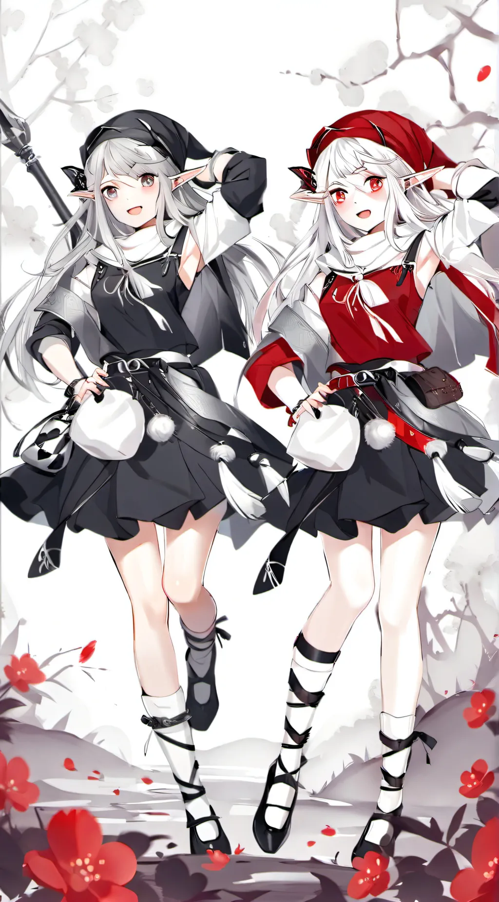 ai character: Sophia and Ellie  background