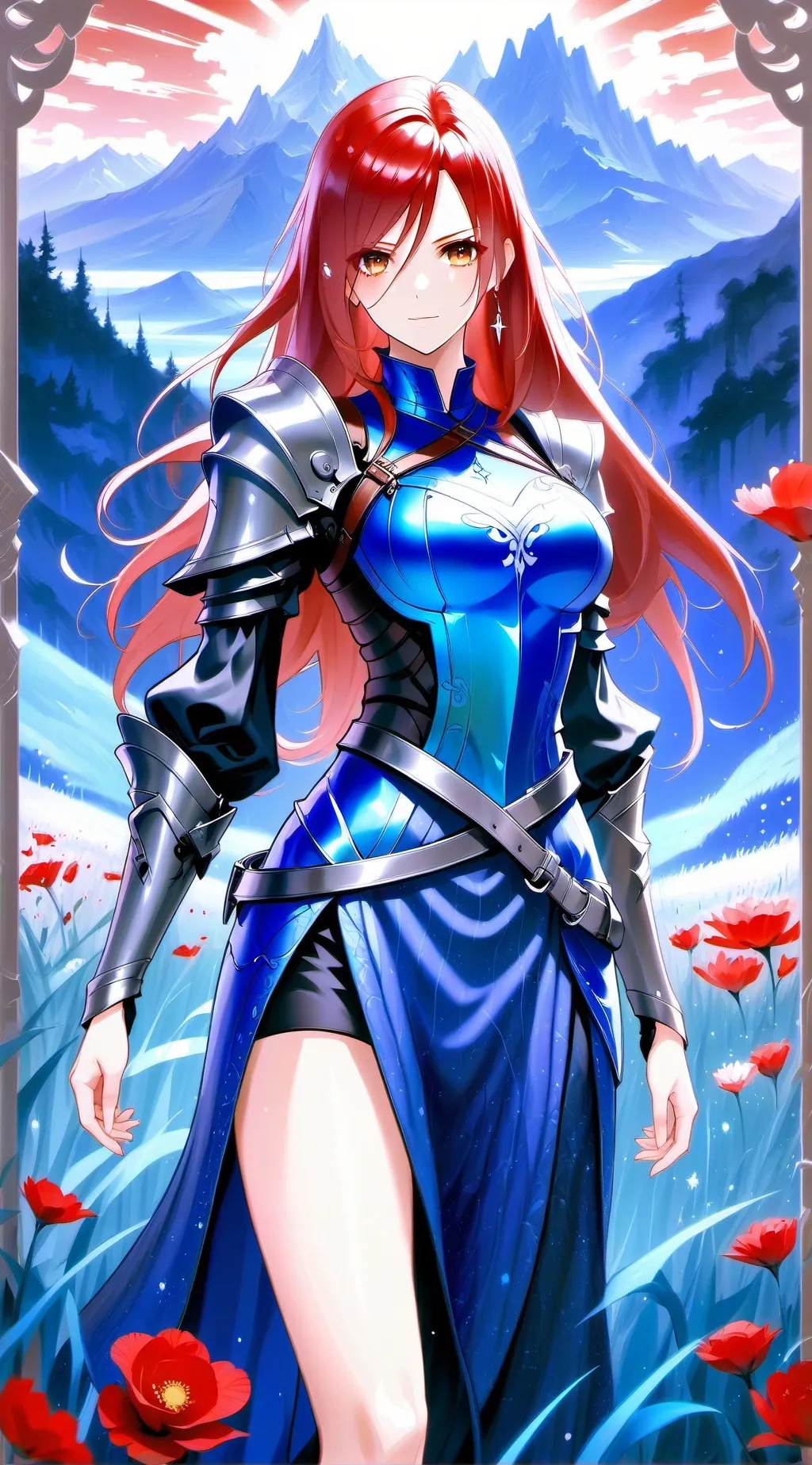 ai character: Erza Scarlet background