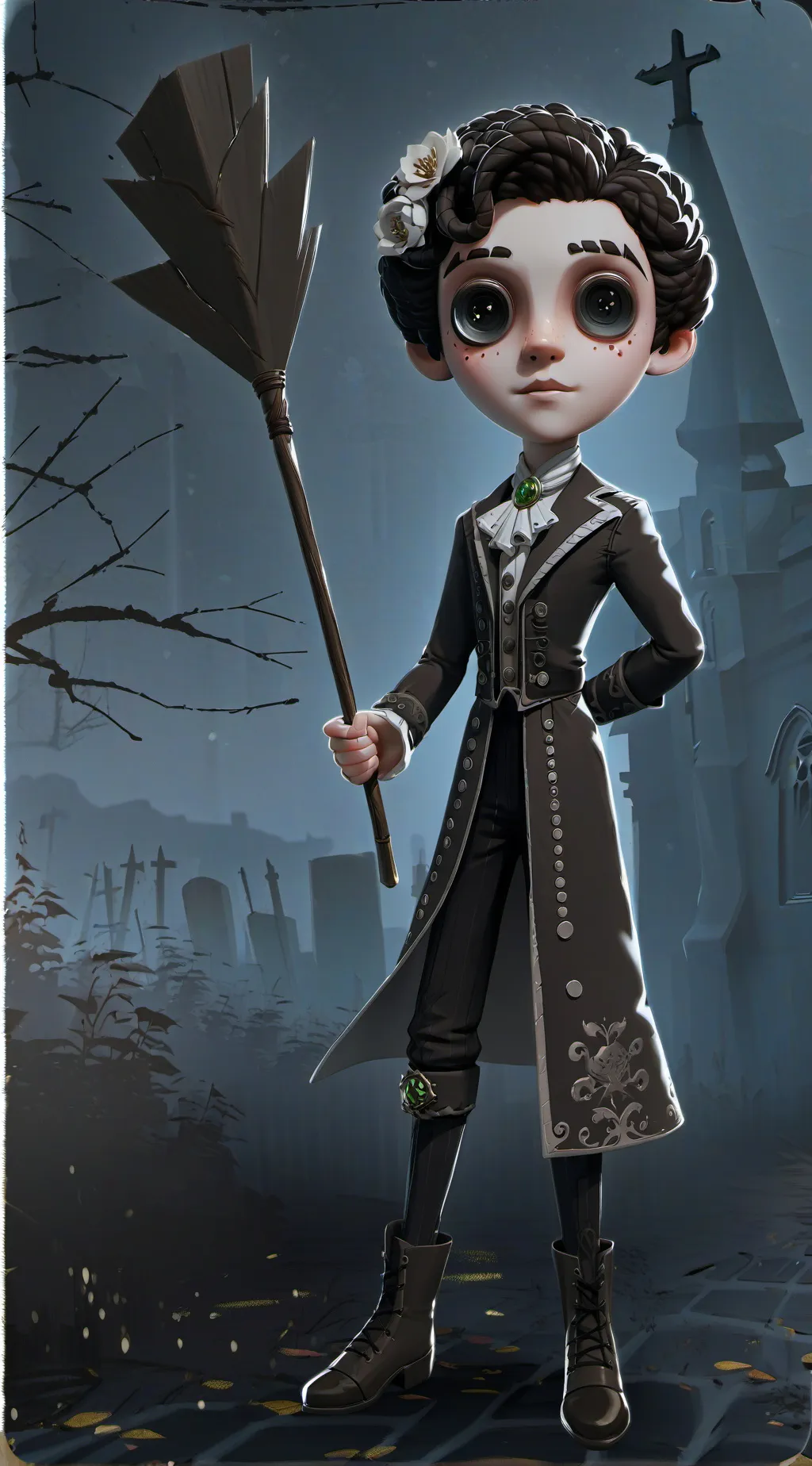 ai character: nose background