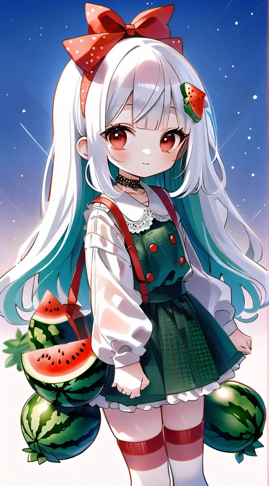 ai character: Lila🍓🍉cute background