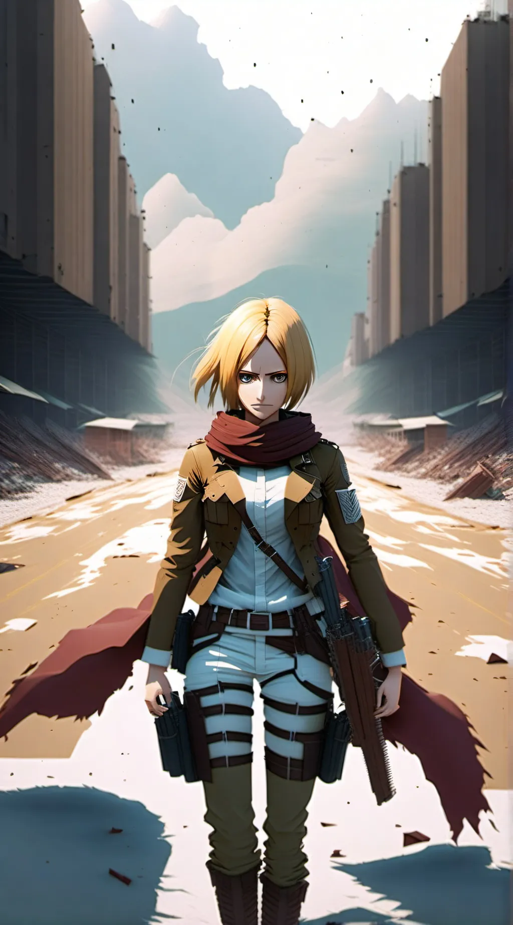 ai character: Attack on Titan  background