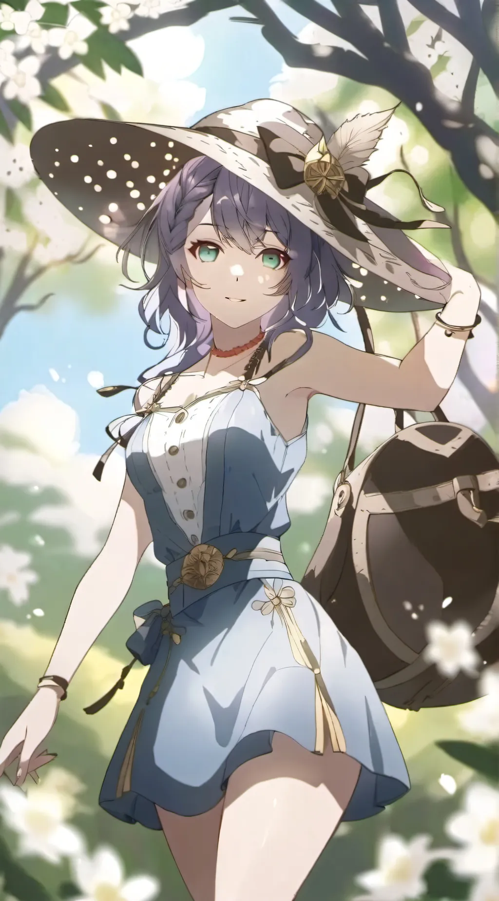 ai character: Demon slayer x Mha background