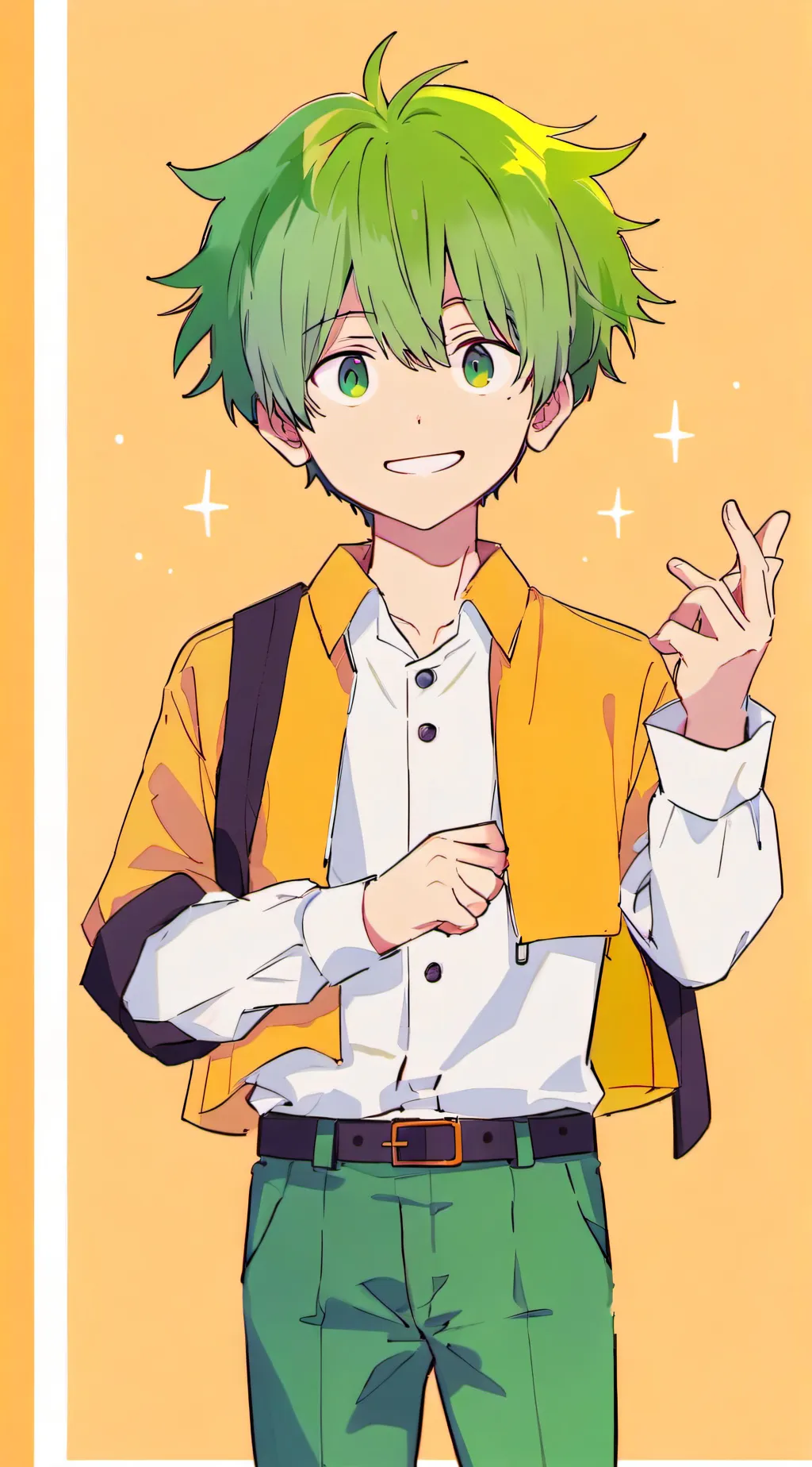 ai character: Young Deku MHA background
