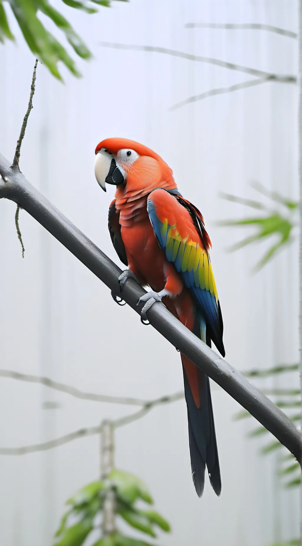 ai character: parrot  background