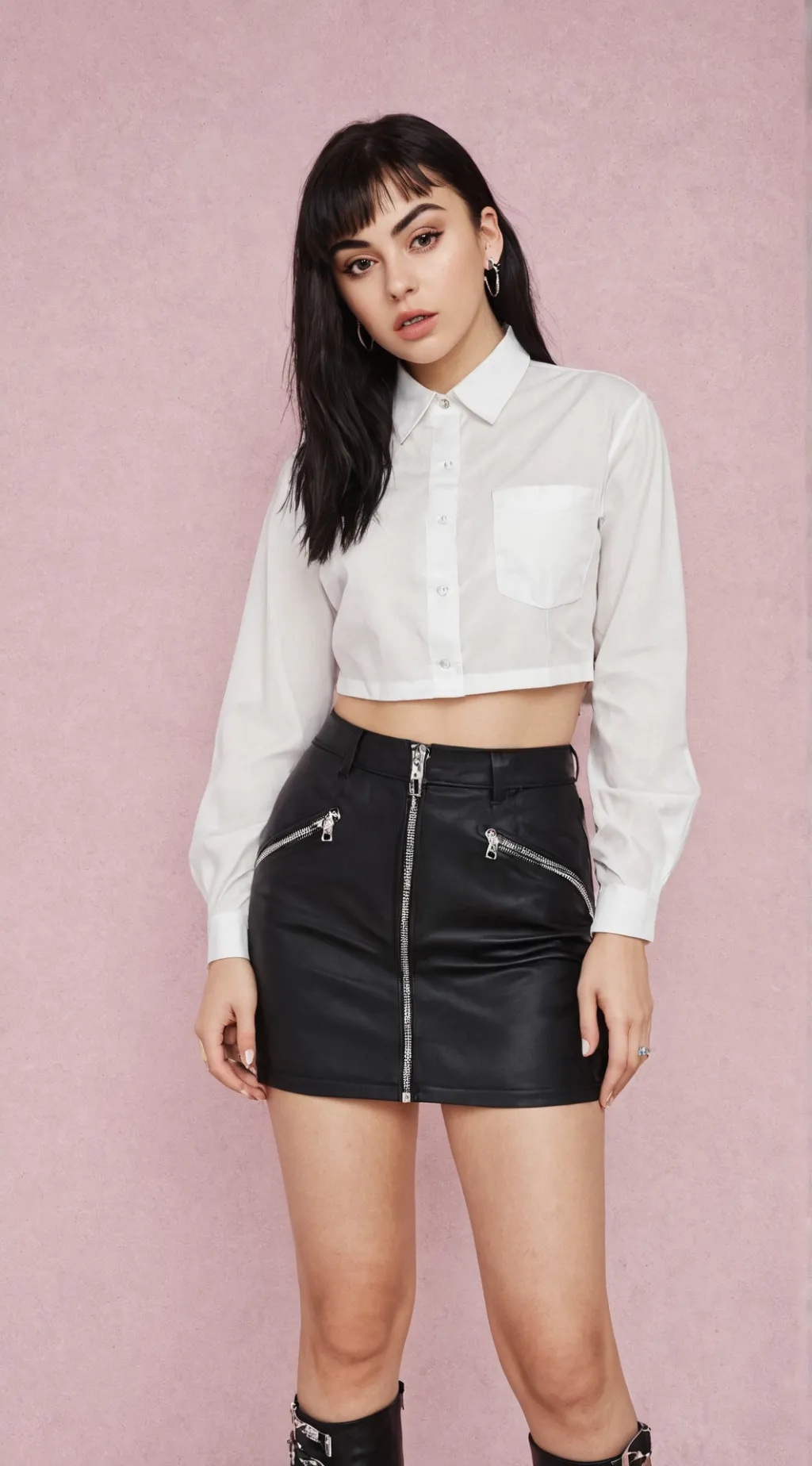 ai character: CHARLI XCX background