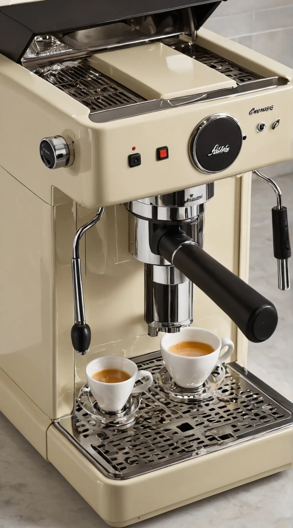 ai character: Espresso machine  background