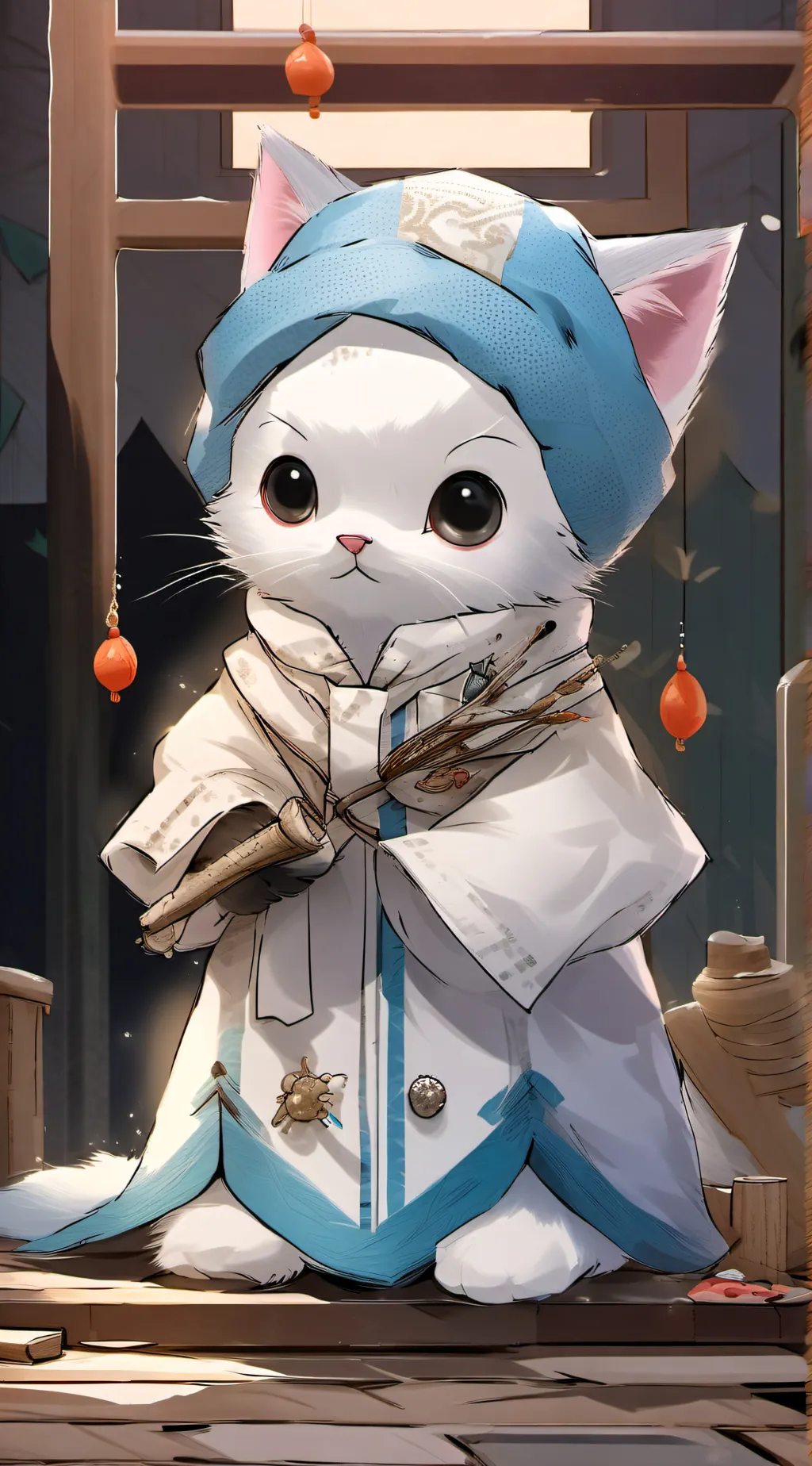 ai character: Kitten background
