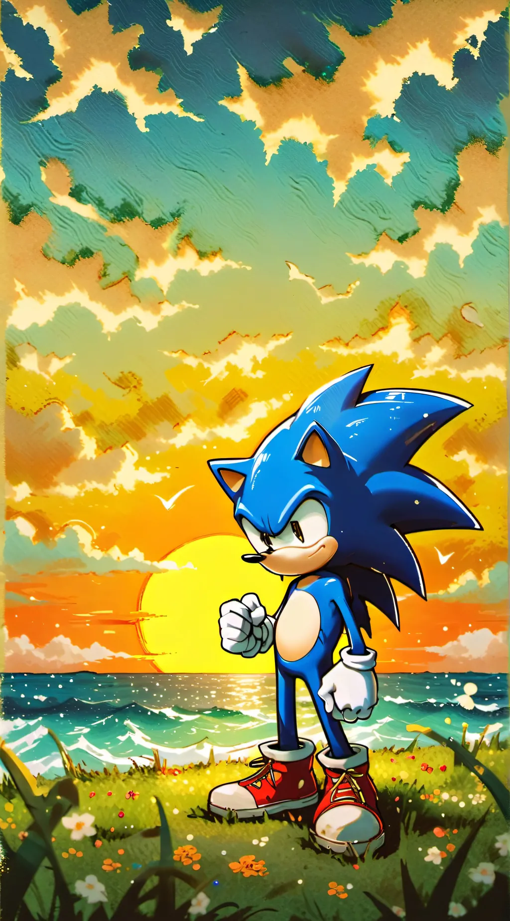 ai character: Sonic and Crew background