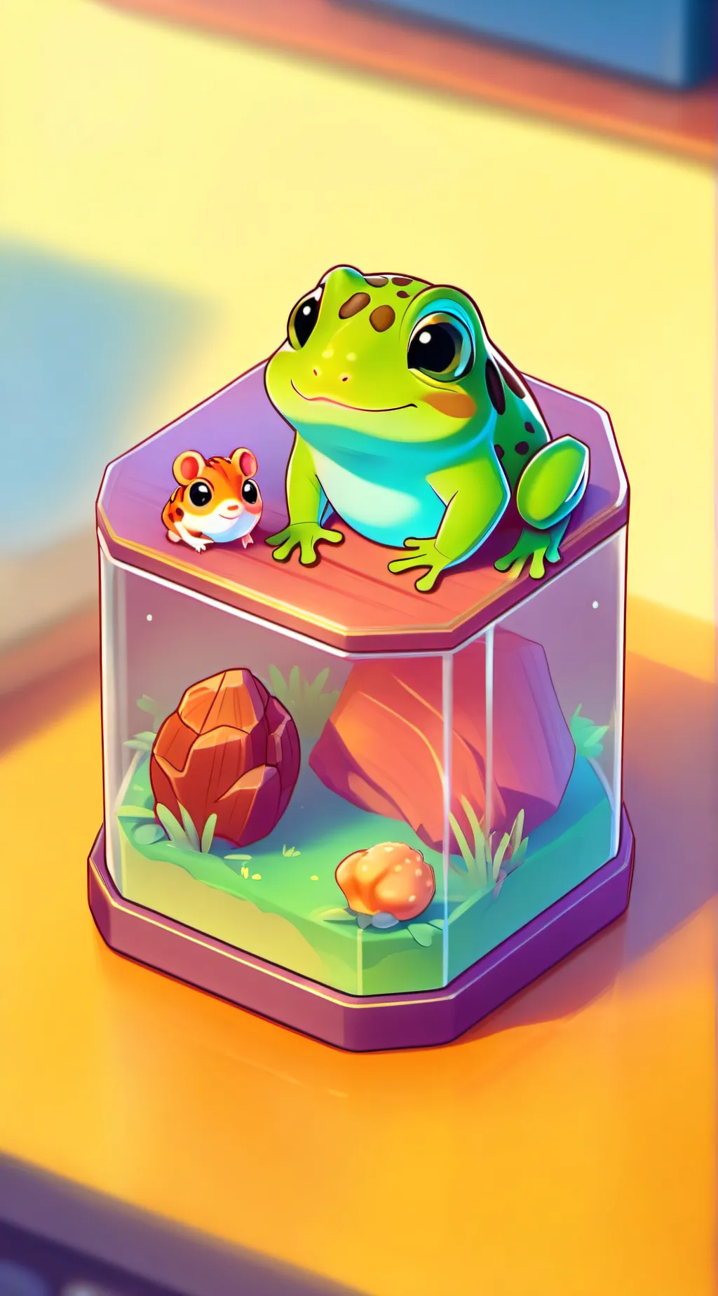ai character: Humphrey and og  background