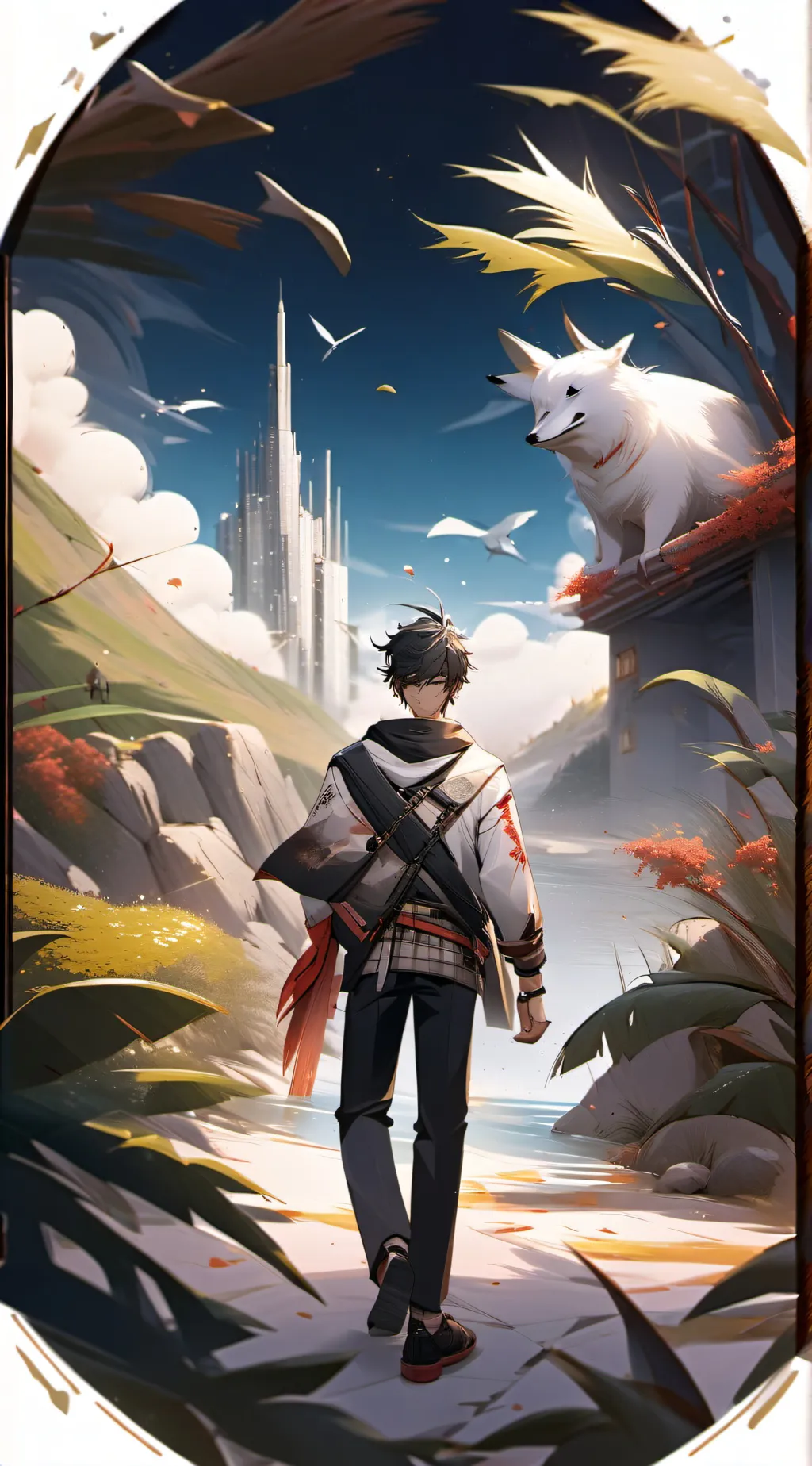 ai character: ikaruis  background