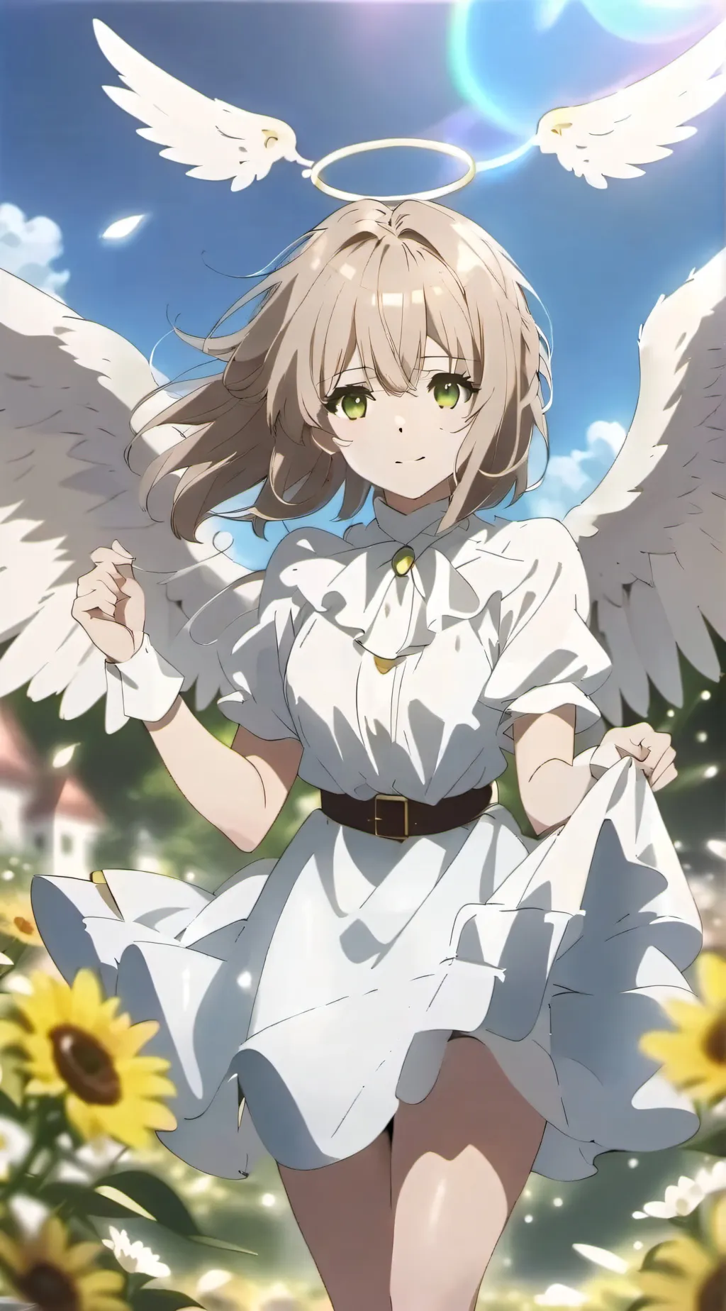 ai character: Aurora background