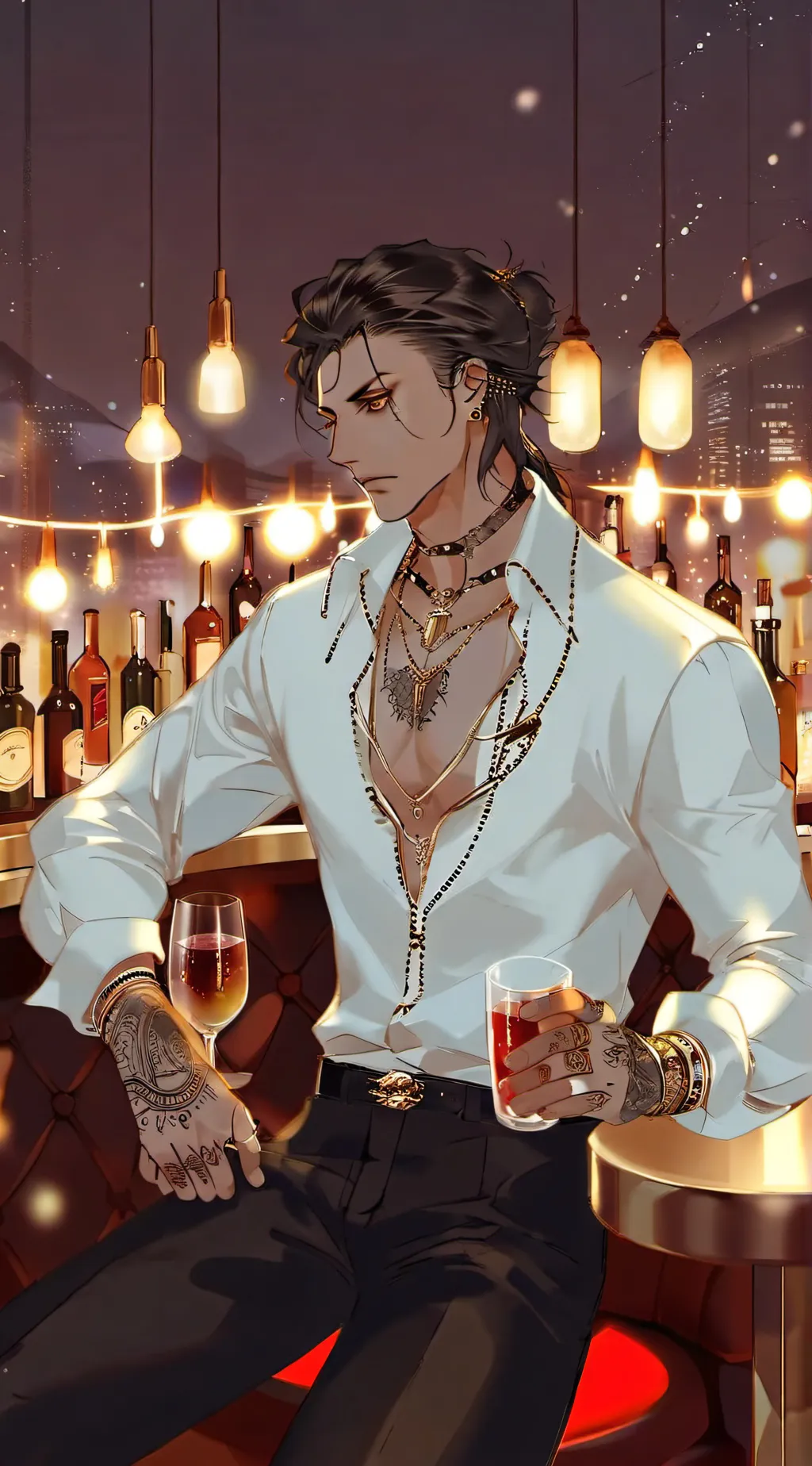 ai character: Minho  background
