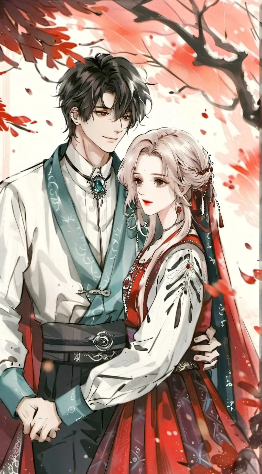 ai character: liam y Lulu  background