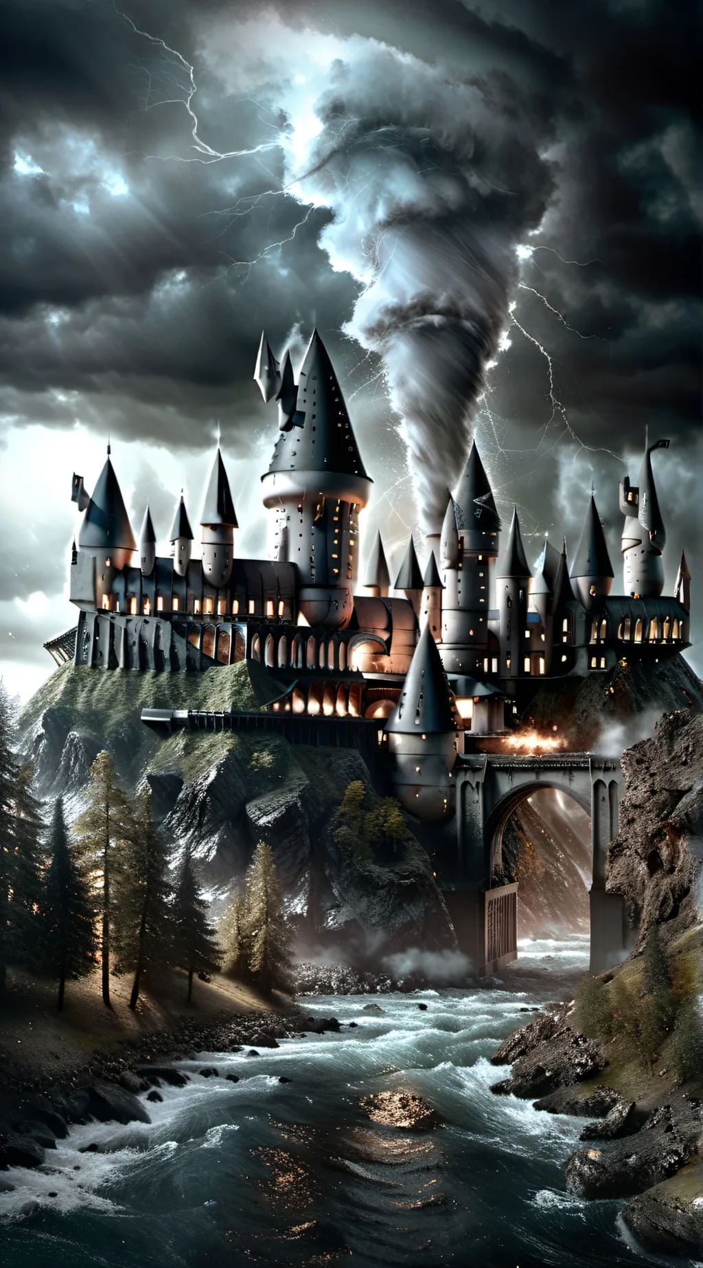 ai character: Hogwarts background