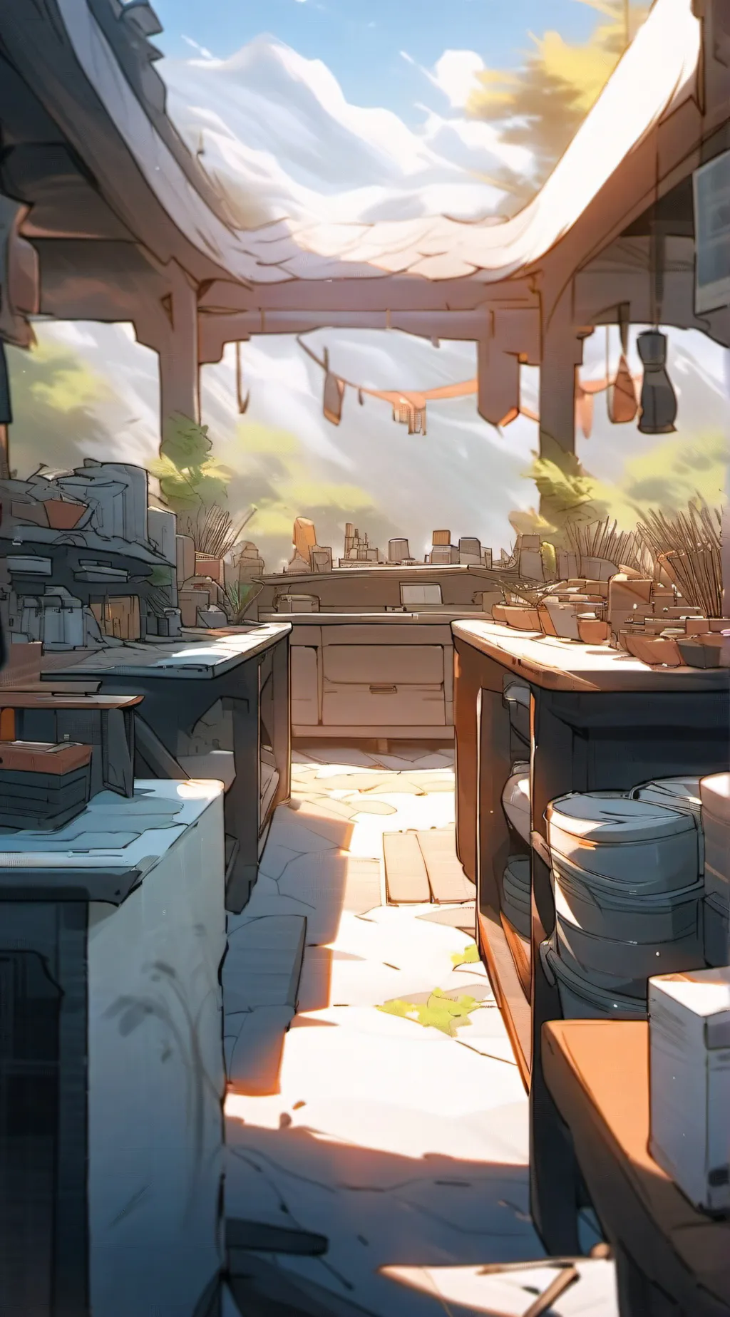 ai character: Lab for experiment background