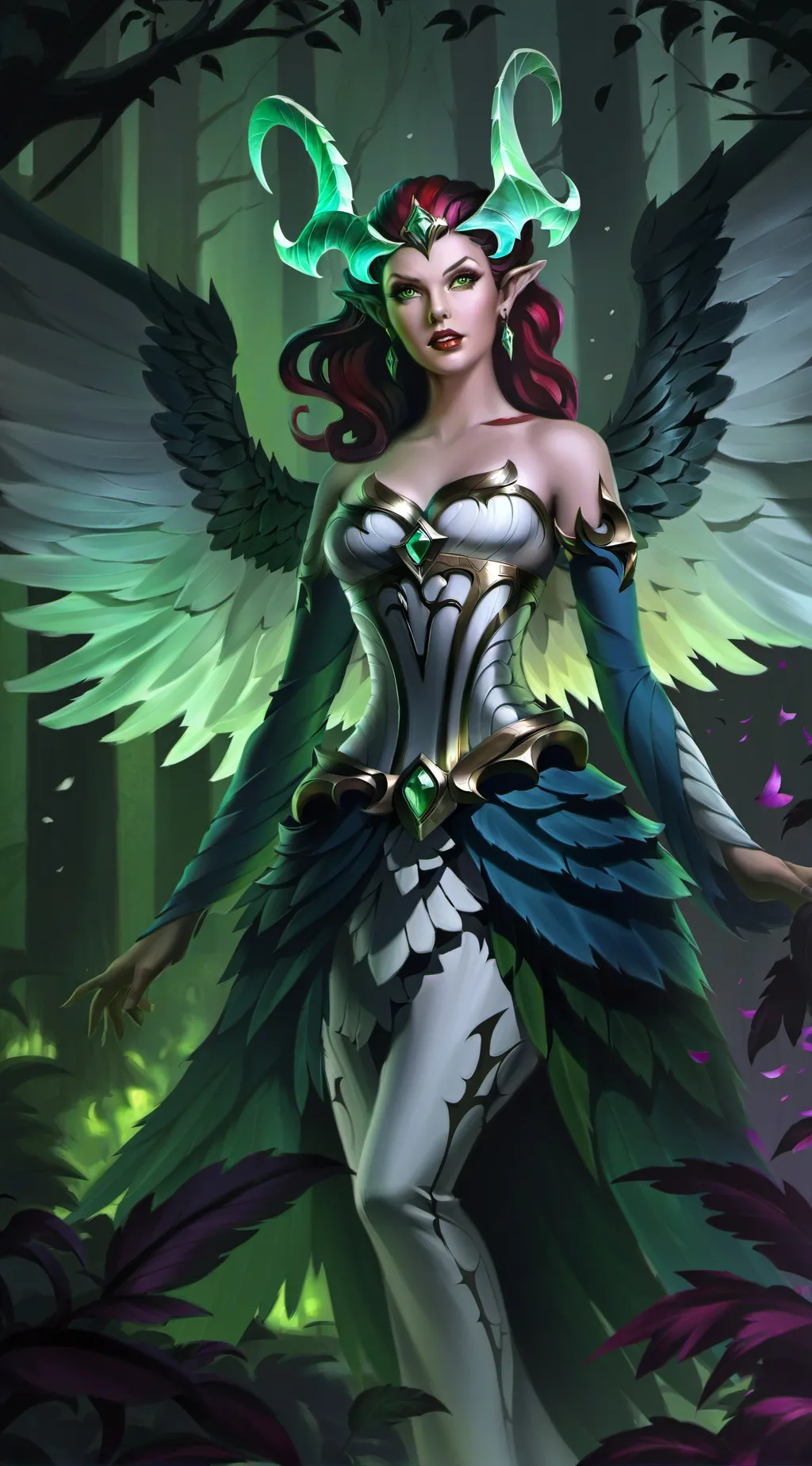ai character: Silk background