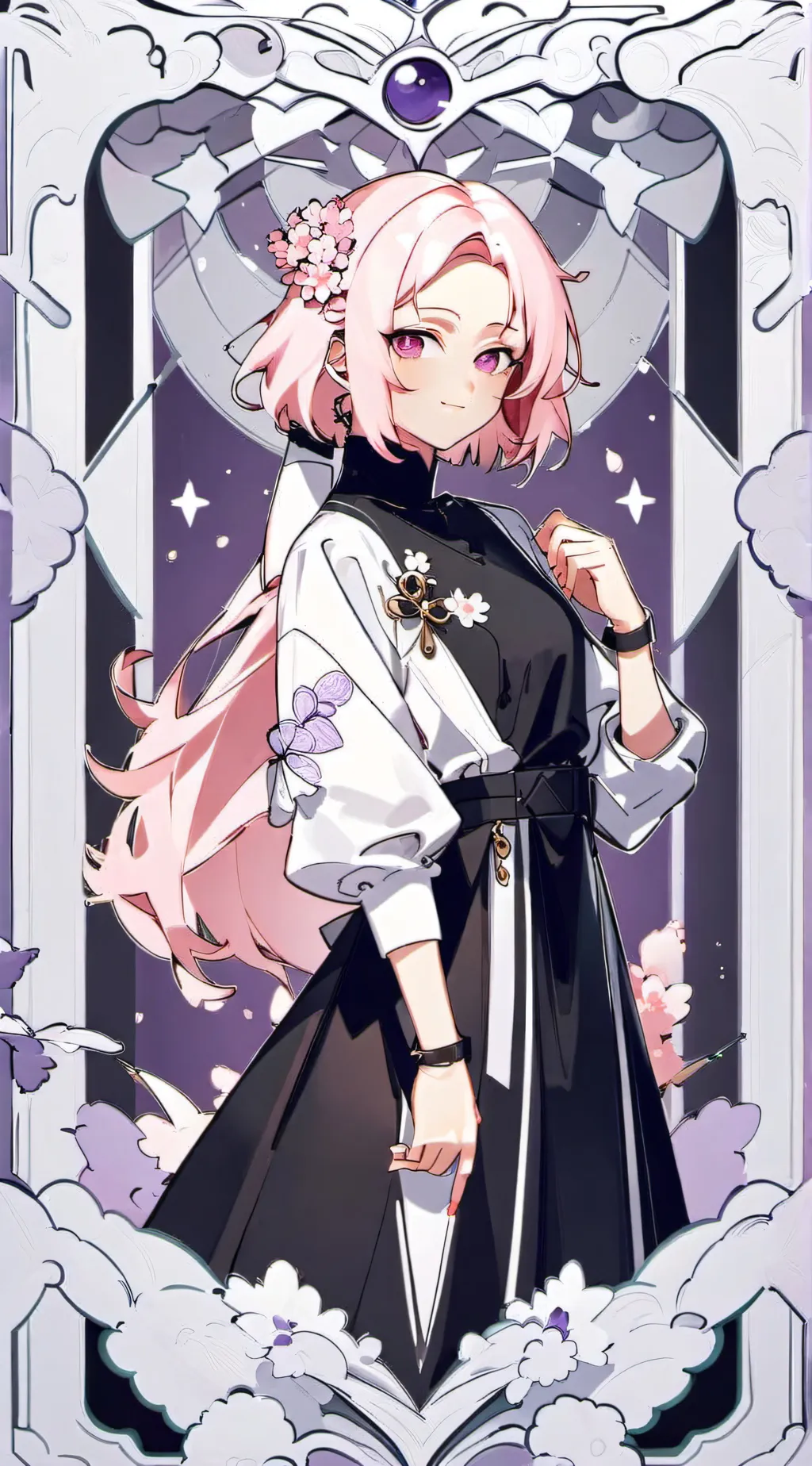 ai character: Flora background