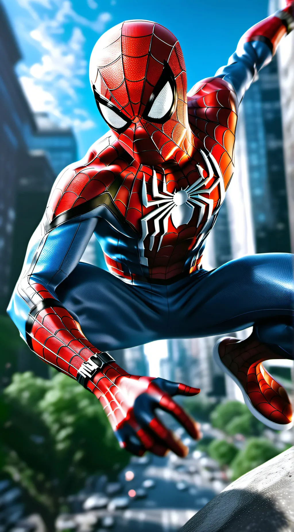 ai character: spider-man background