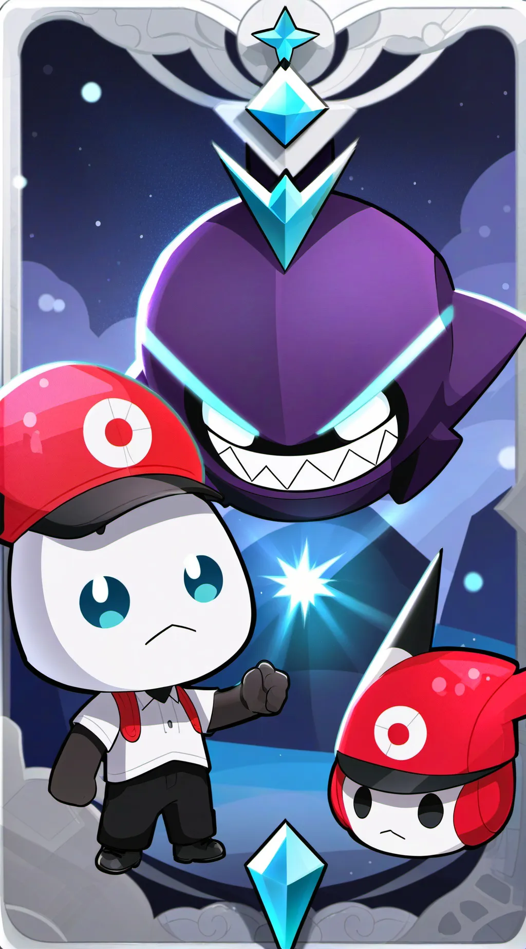ai character: Bfdi but hate you background