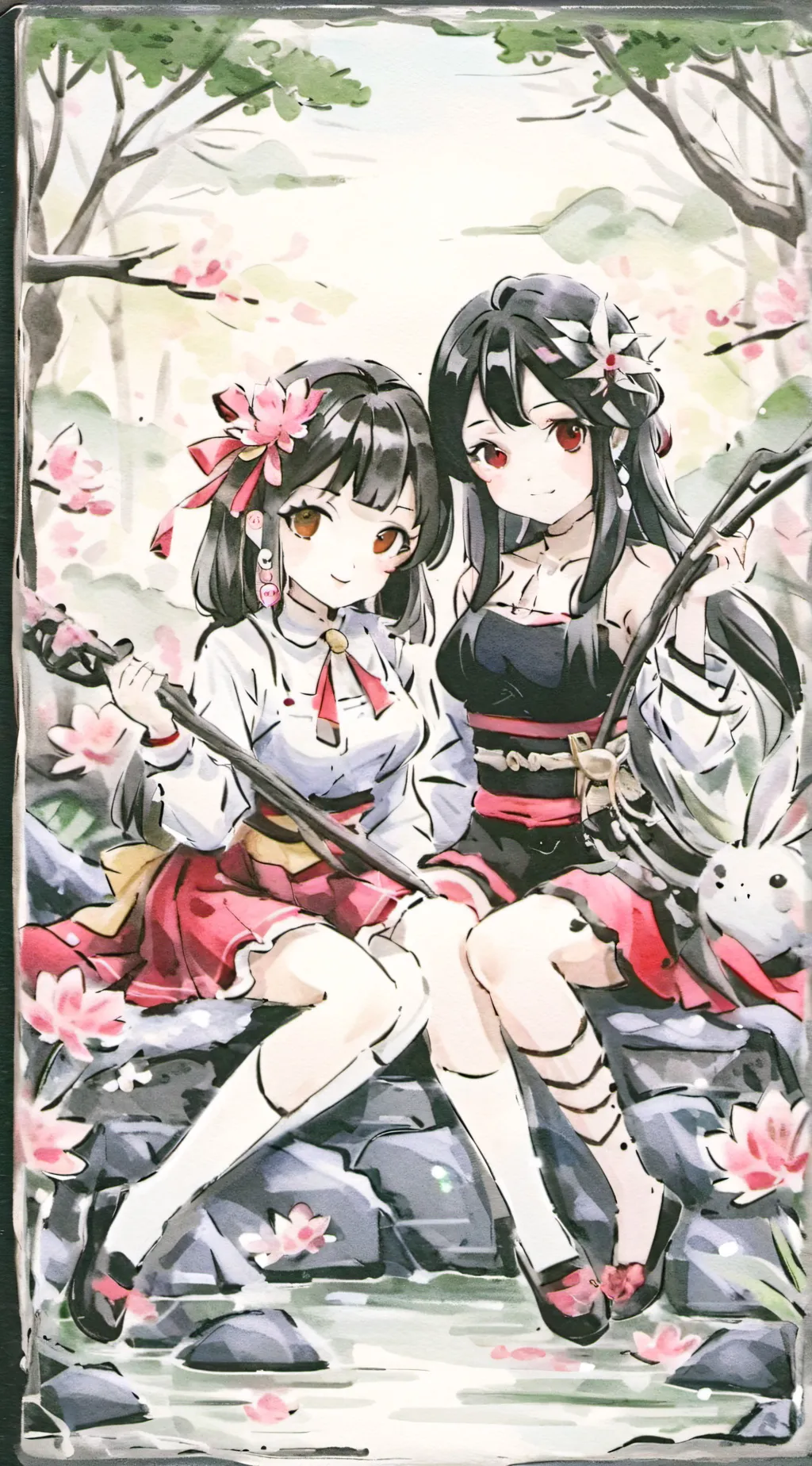 ai character: Sexy sisters 🥵🥵🥵🥵🥵 background