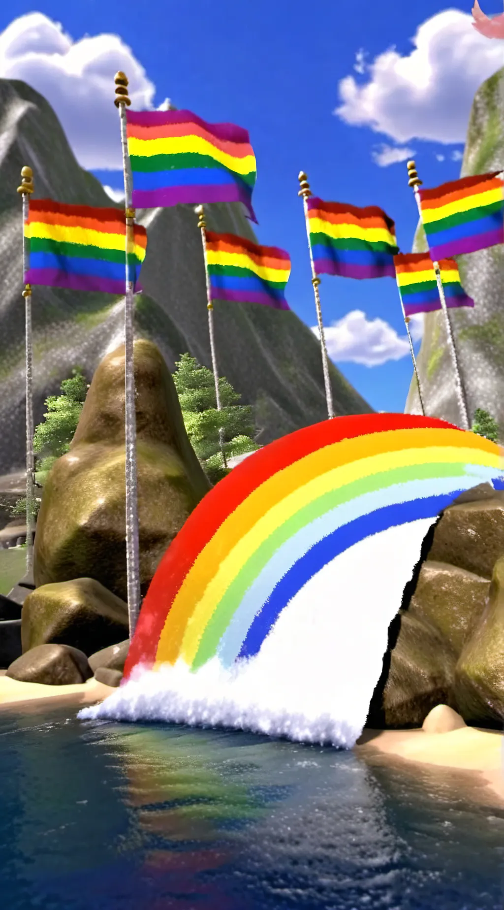 ai character: Are u Gay test background