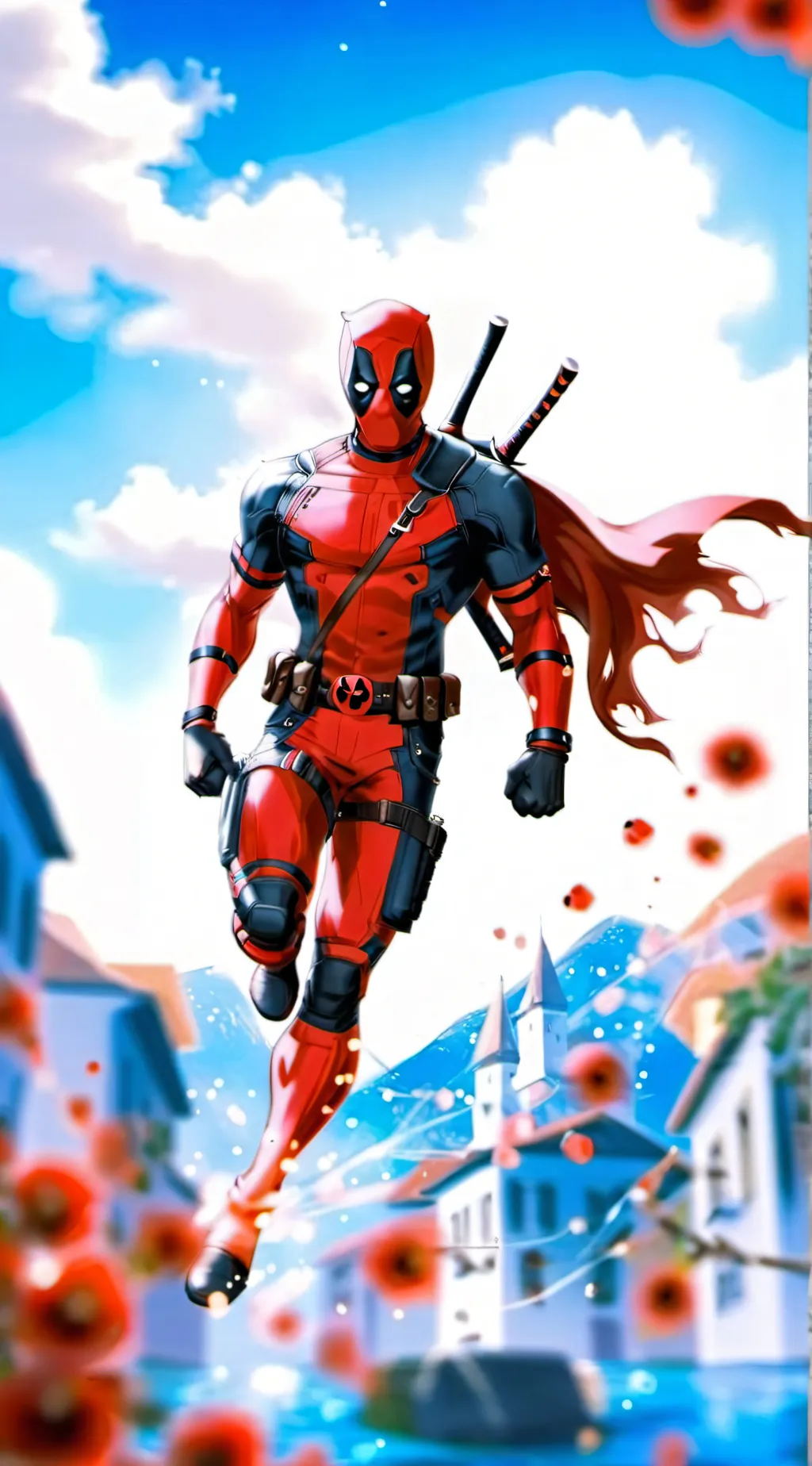 ai character: Deadpool  background