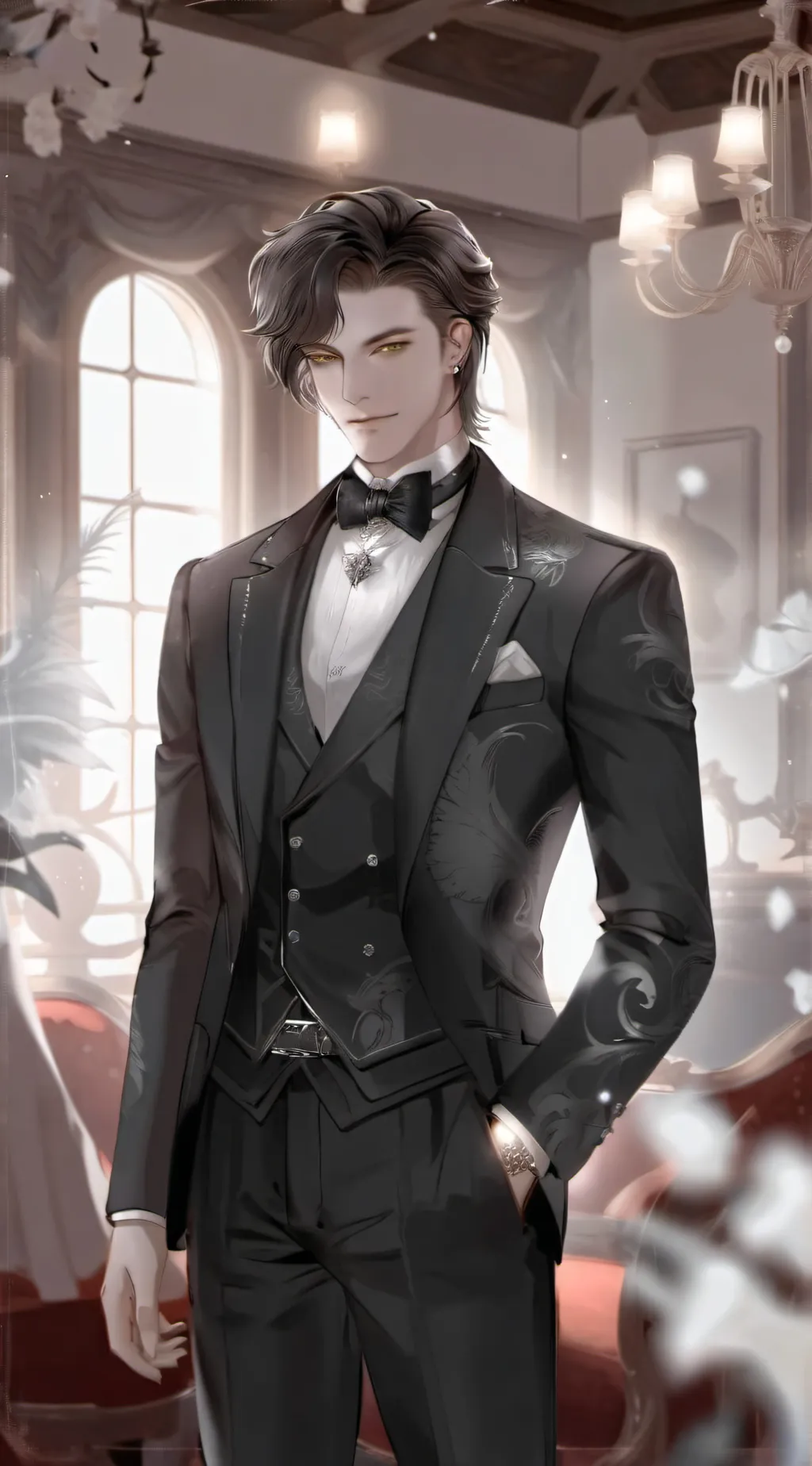 ai character: Garrett  background