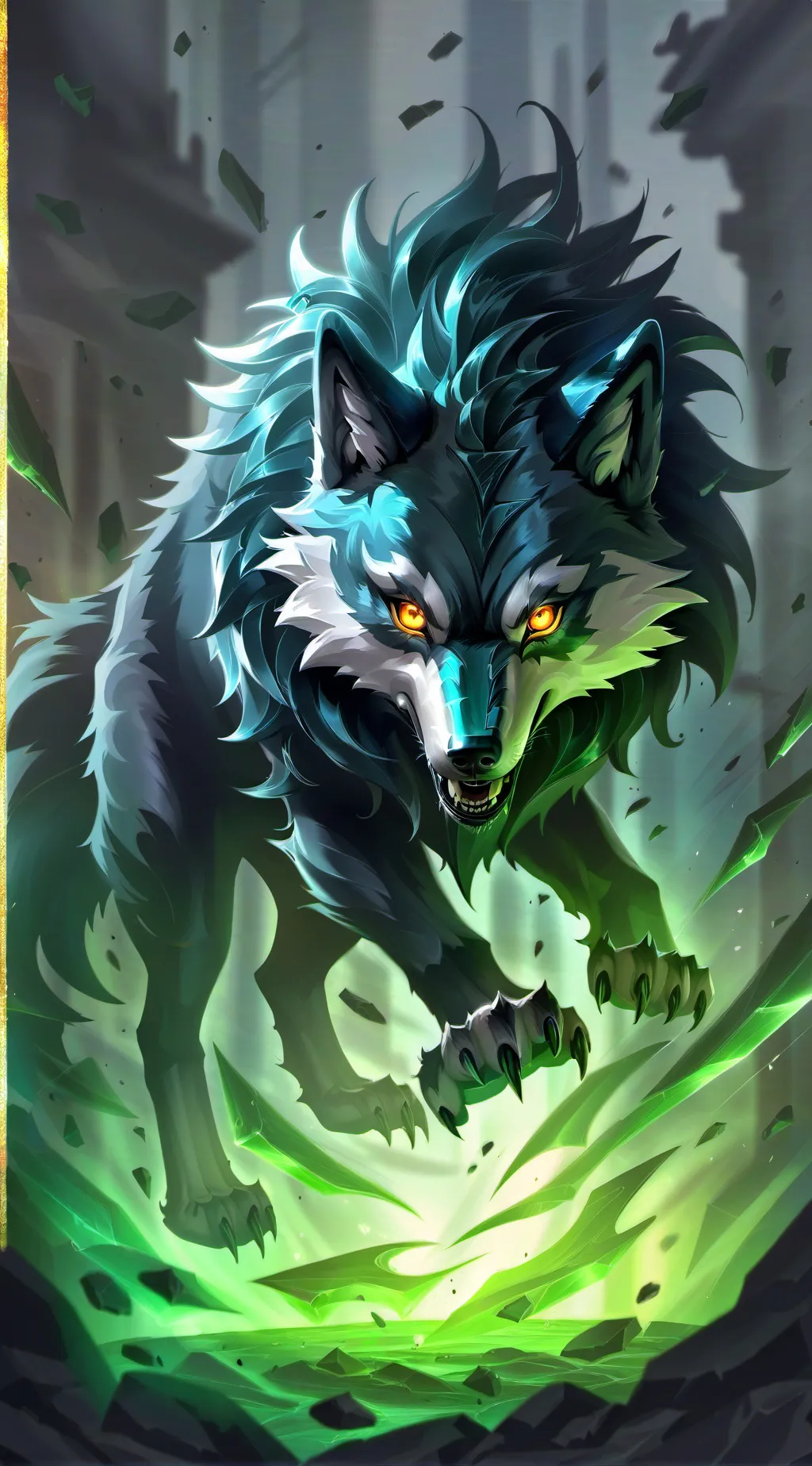 ai character: Emerald pack background