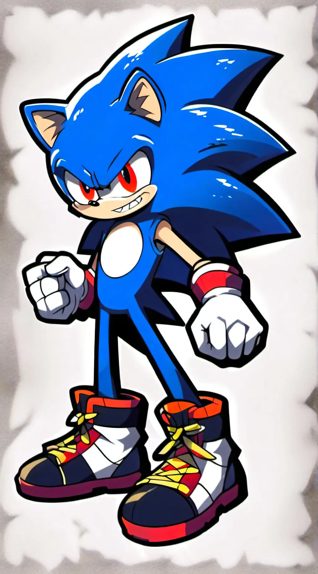 ai character: evil sonic background