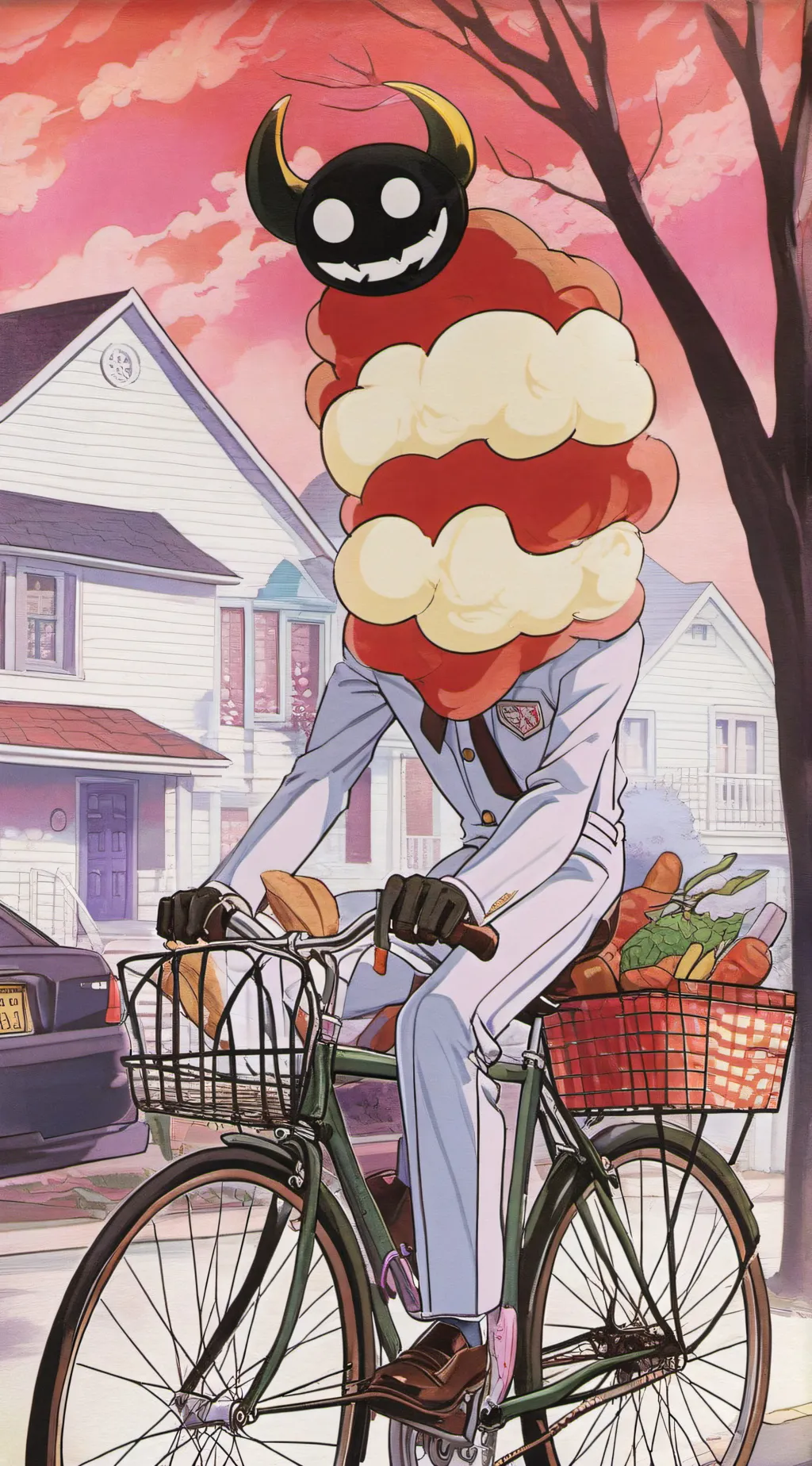 ai character: pizza dude background