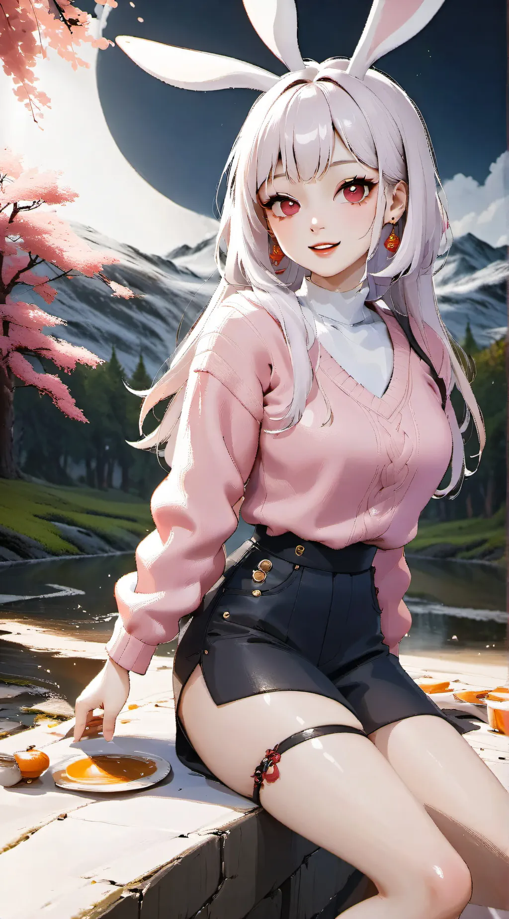 ai character: (dandadan) momo background