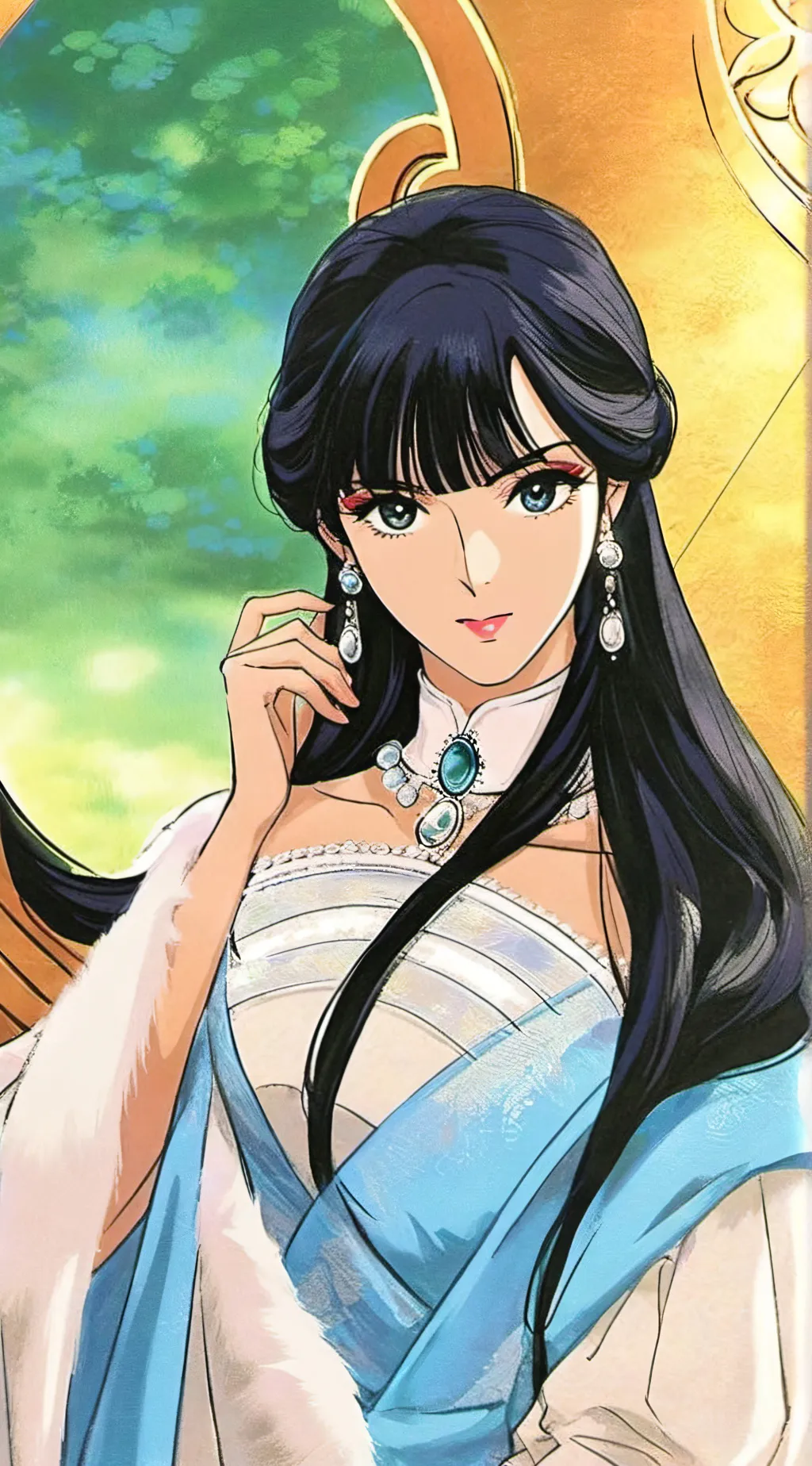 ai character: Shizuka Minamoto background