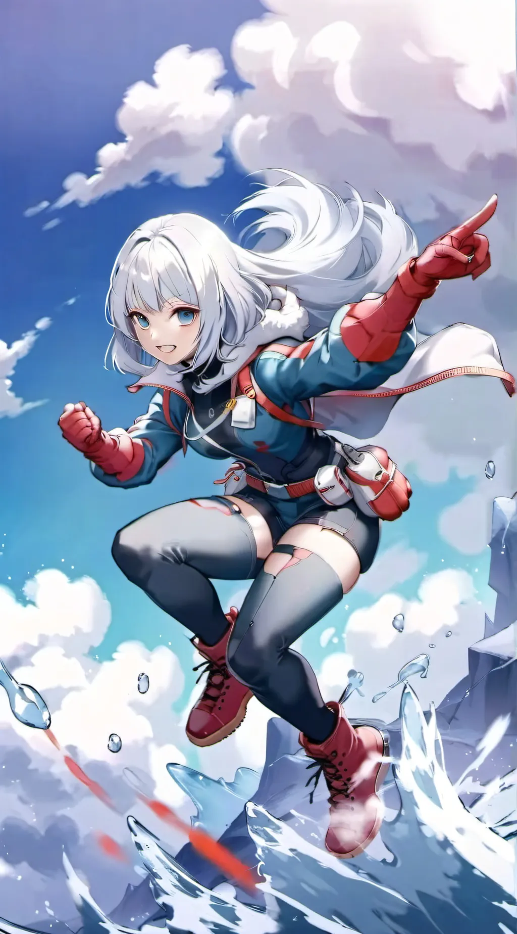 ai character: Shark MHA background