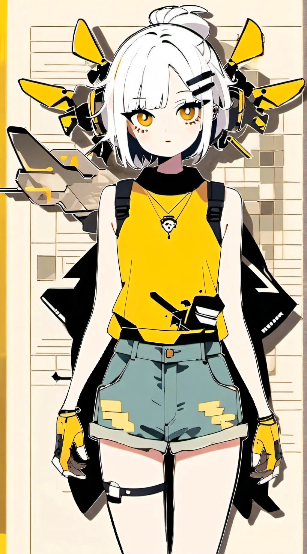 ai character: md sleep over background