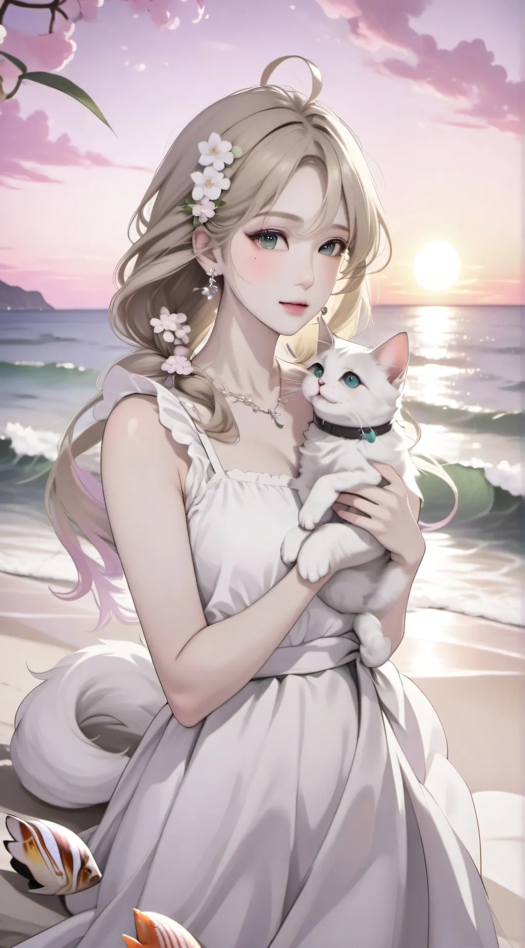 ai character: FPR BEACH AYYAYAY- background