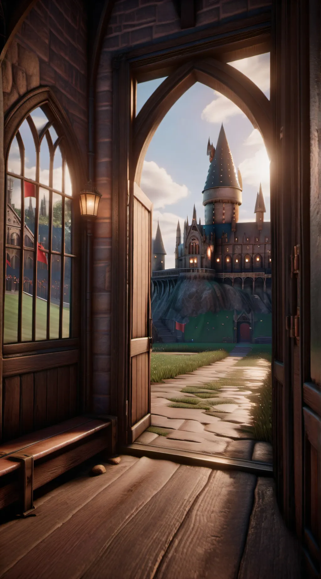 ai character: Hogwarts Quidditch background