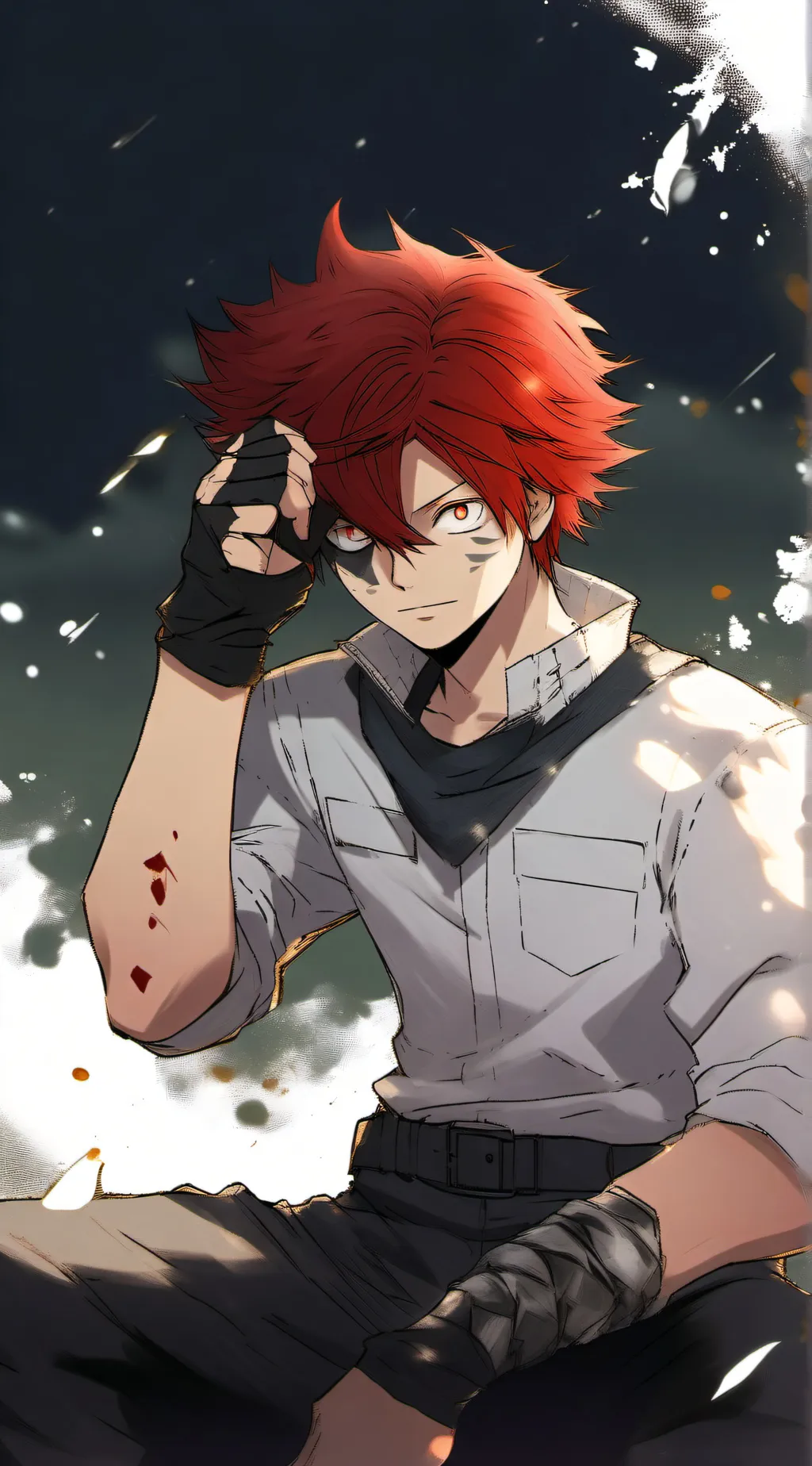 ai character: MHA cabin background