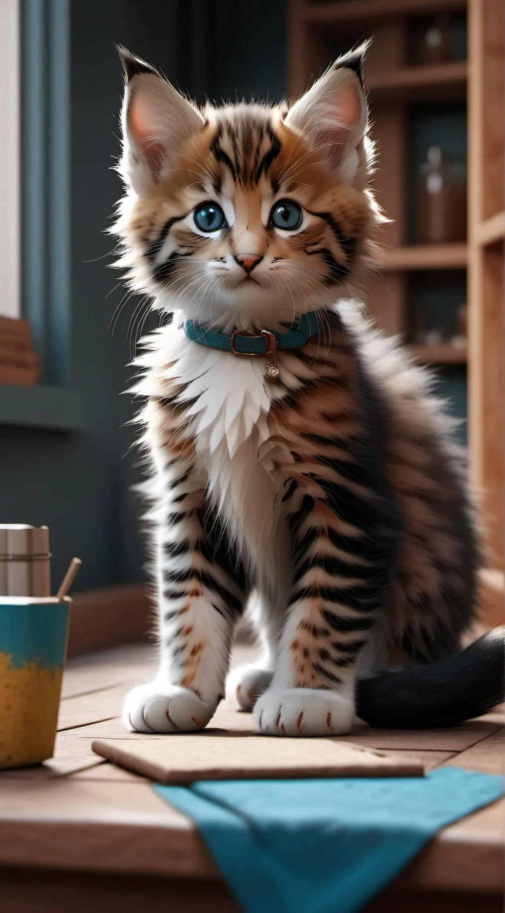 ai character: kitten background