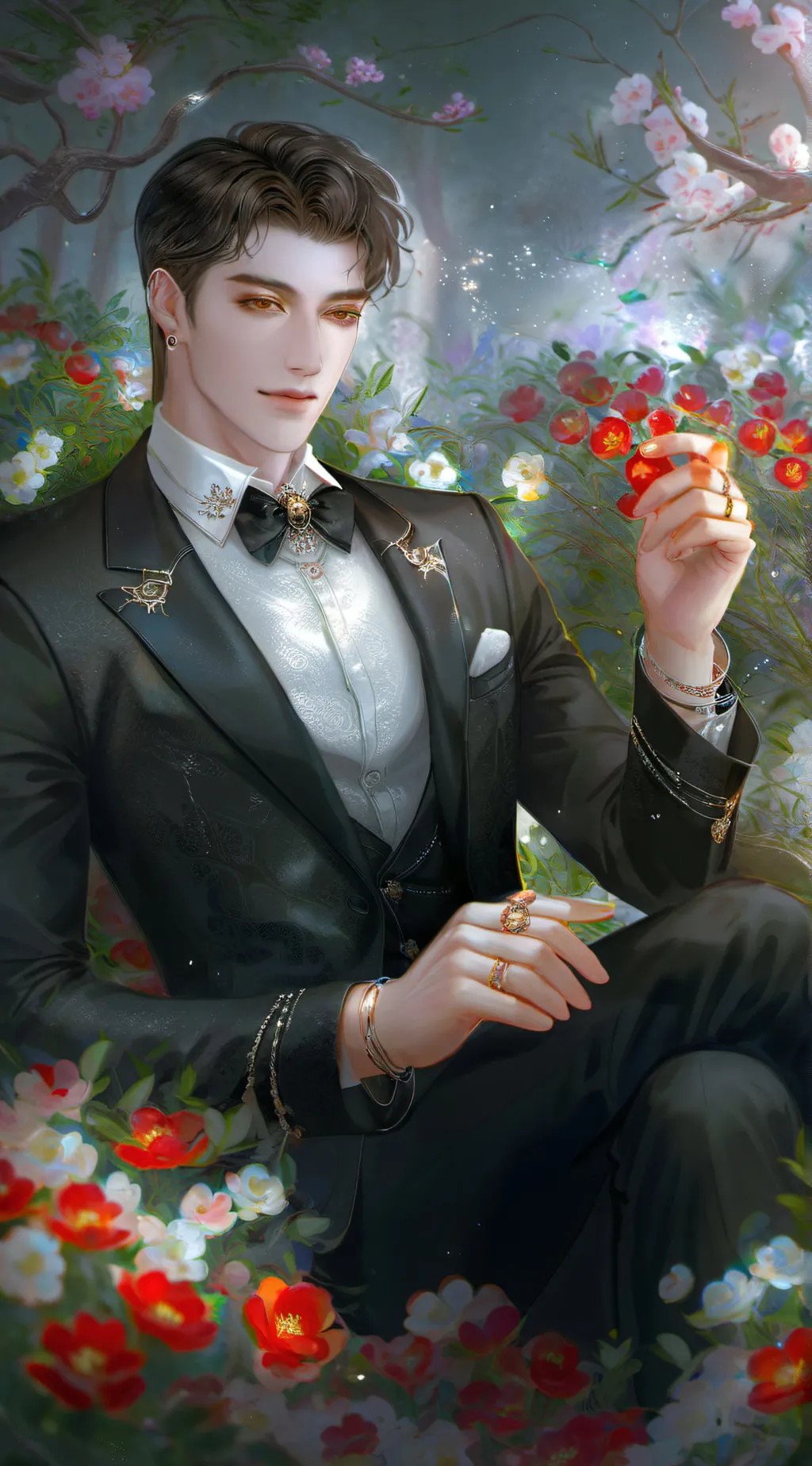 ai character: asher  background