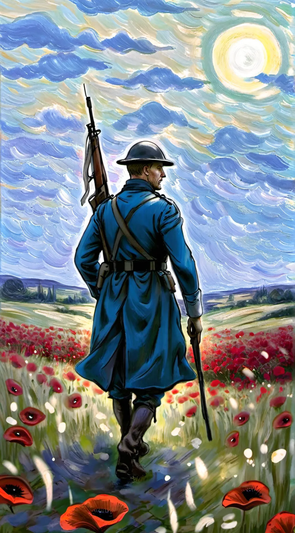ai character: Remembrance poems  background