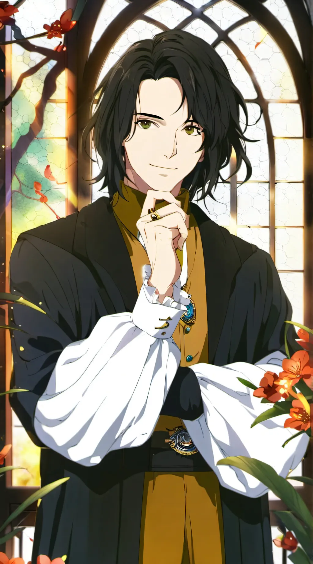 ai character: Hogwarts background