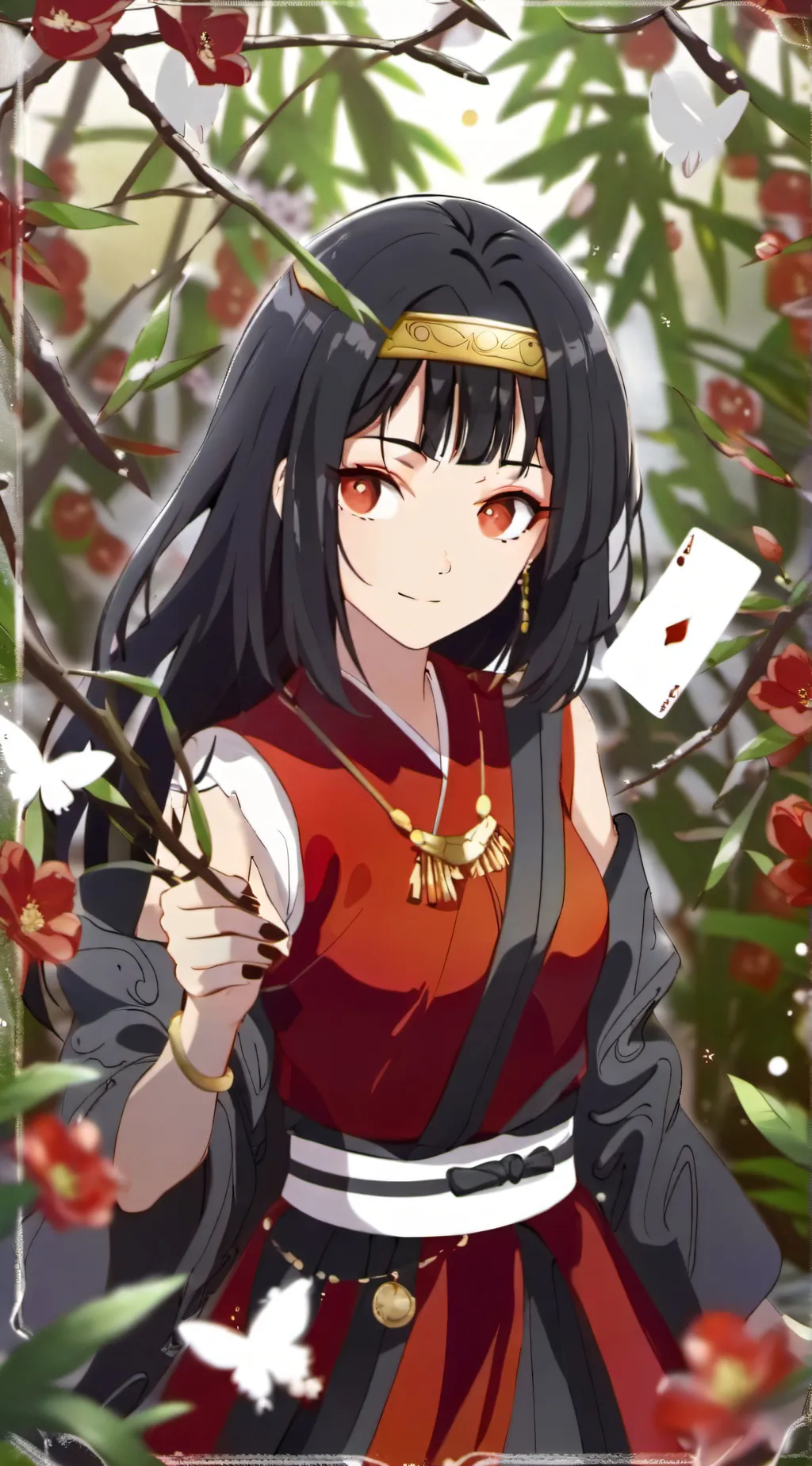 ai character: Sarada Uchiha background