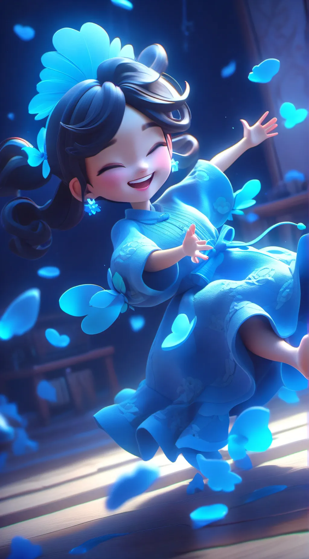 ai character: krew tickle fight background