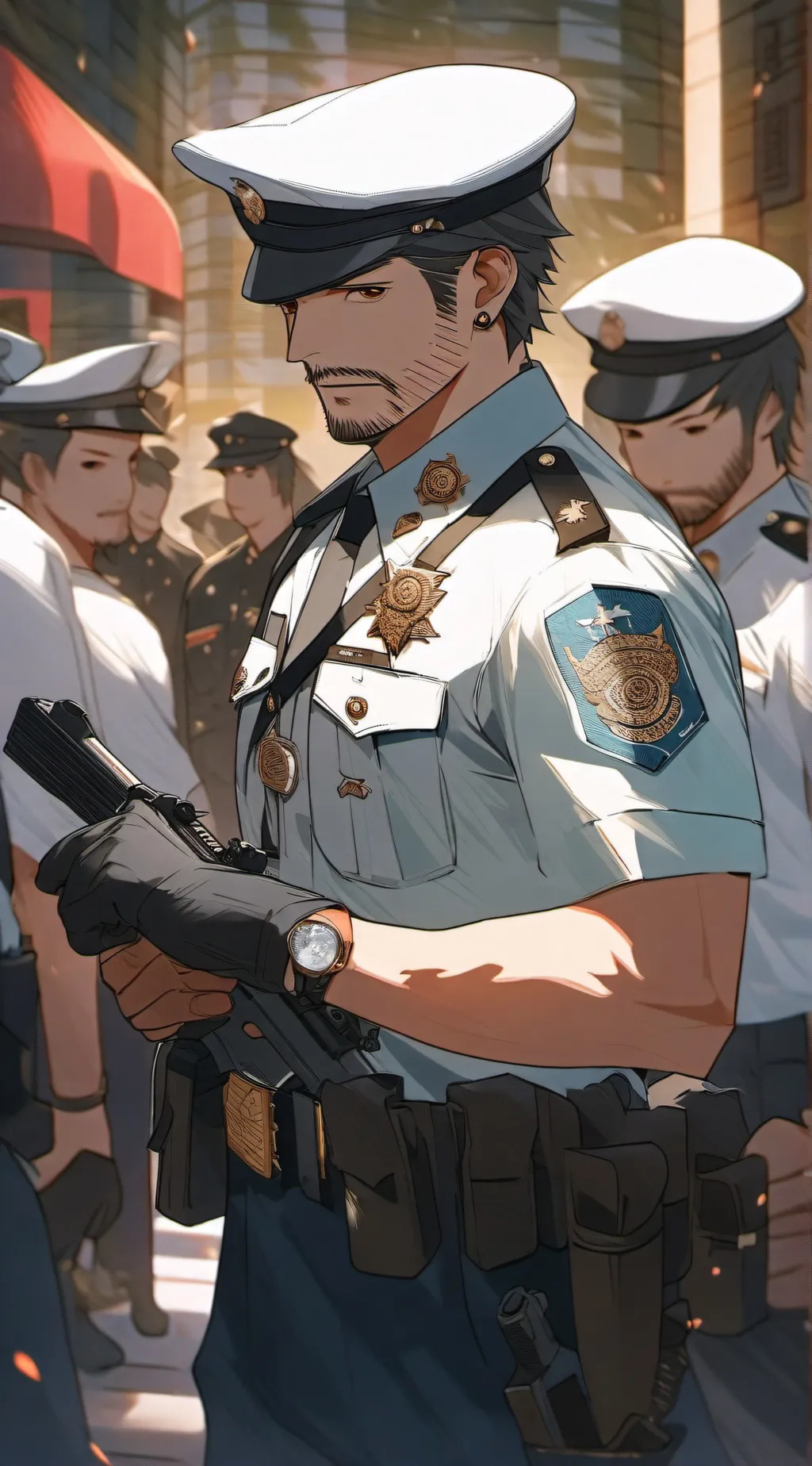 ai character: policia background