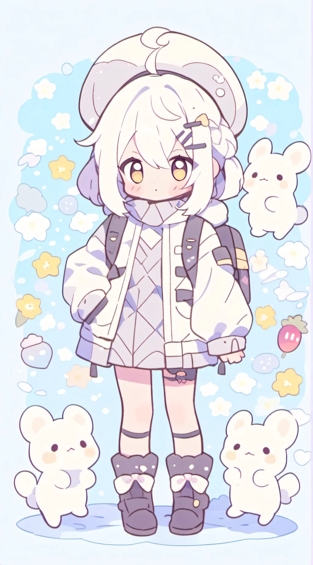 ai character: Poliana  background