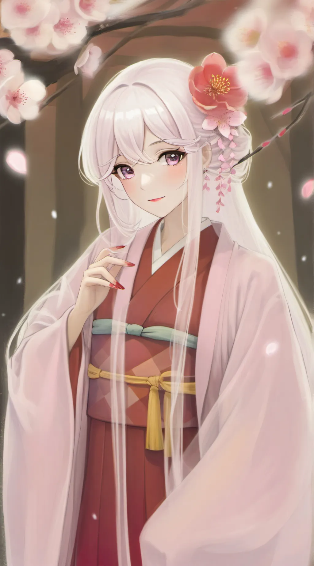 ai character: Sakura background