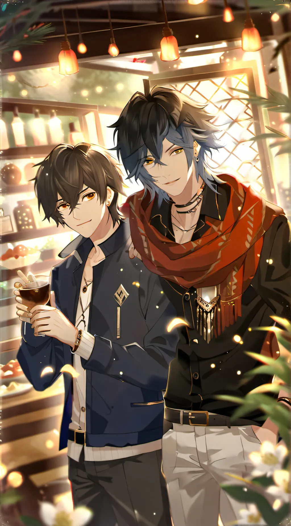 ai character: James and Noah♡♡☆ background