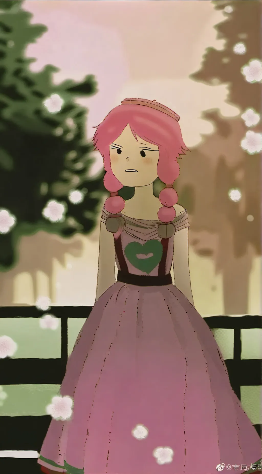 ai character: Princess Bubblegum background